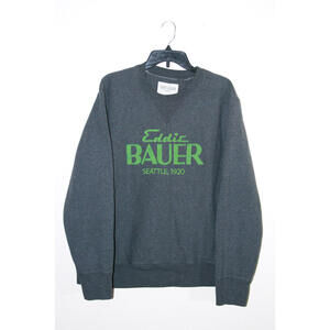 Eddie Bauer Retro Logo Gray Sweatshirt Size XL